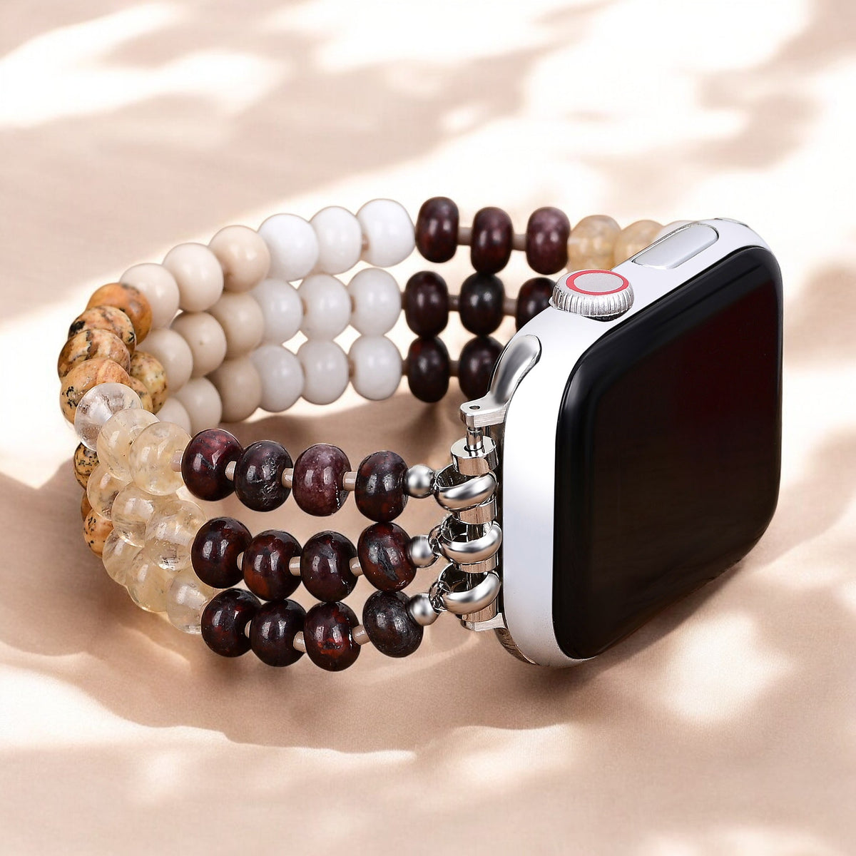 Golden Sand Stone Stretch Apple Watch Strap