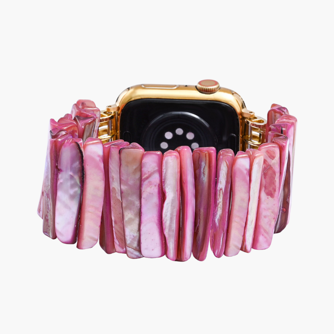 Imperial Orchid Shell Stretch Apple Watch Armband