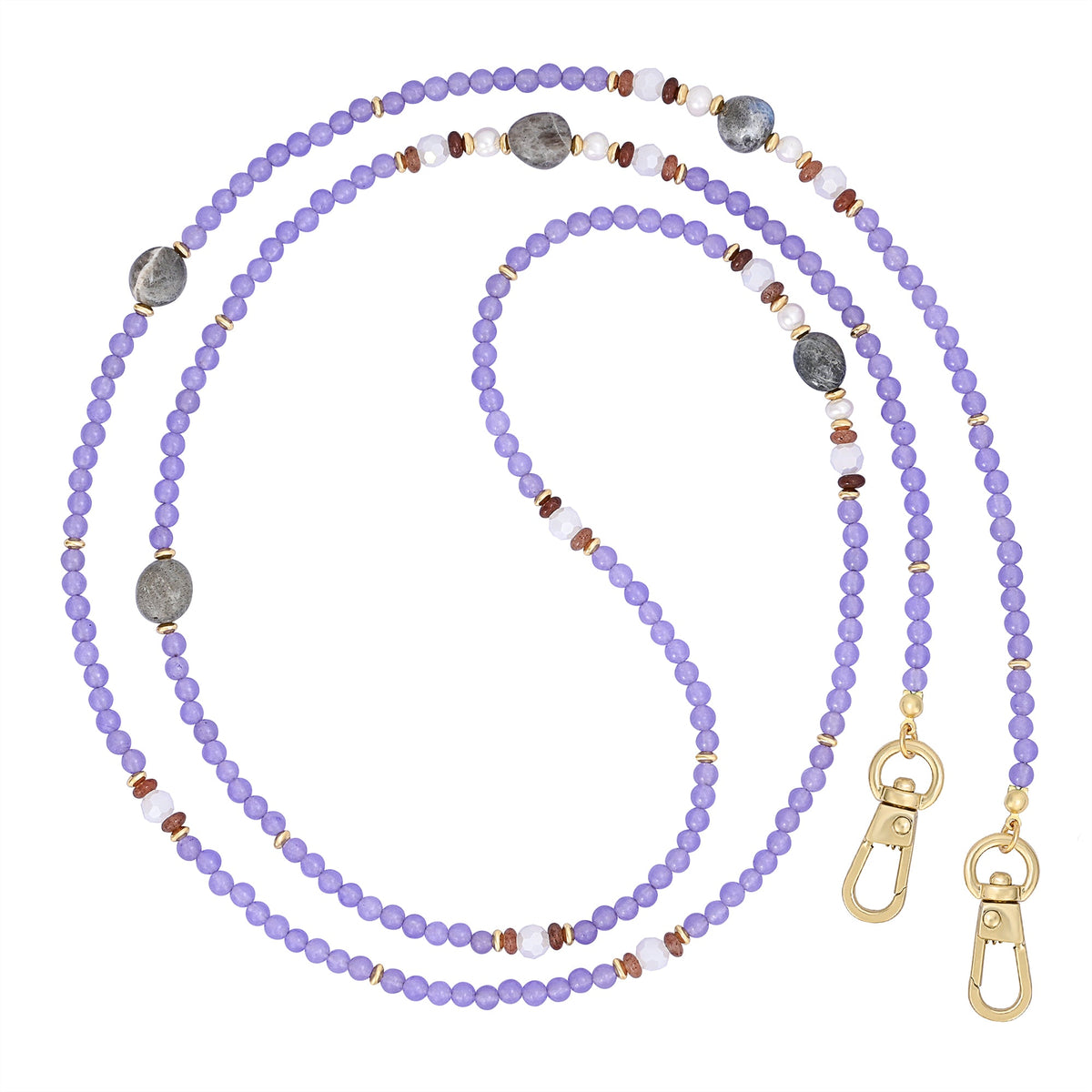 Lavender Labradorite Phone Chain