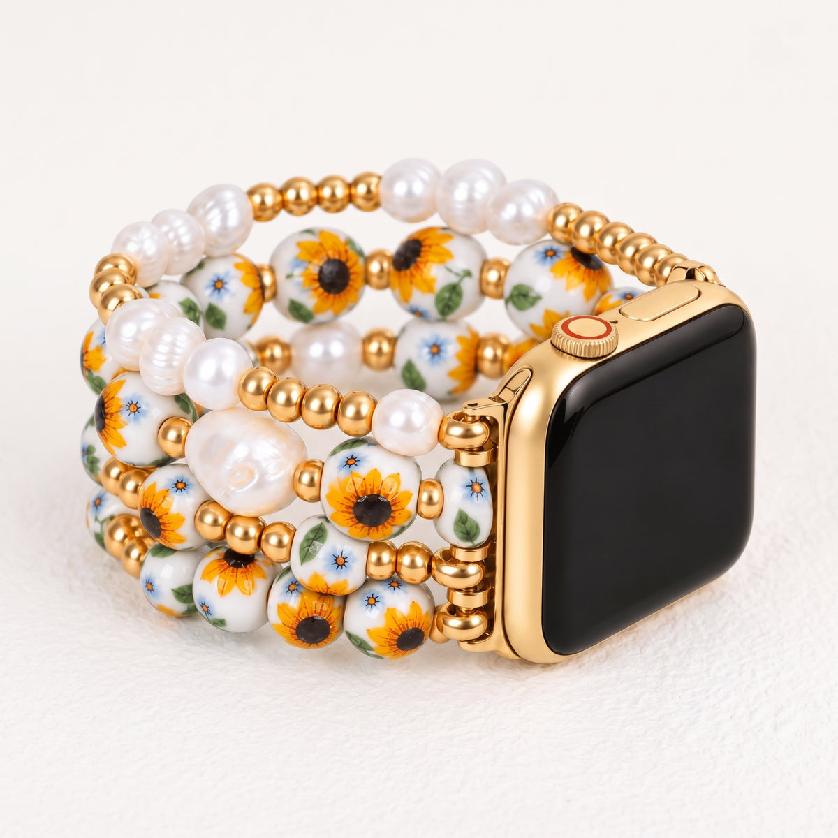 Porcelain Garden Sunlit Bloom Apple Watch Strap