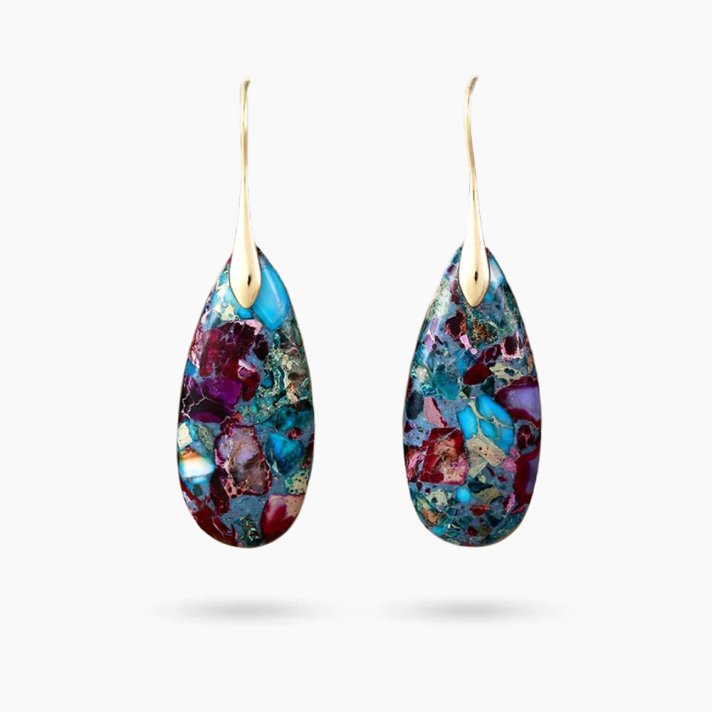 Pendientes colgantes Mystic Depths Jasper