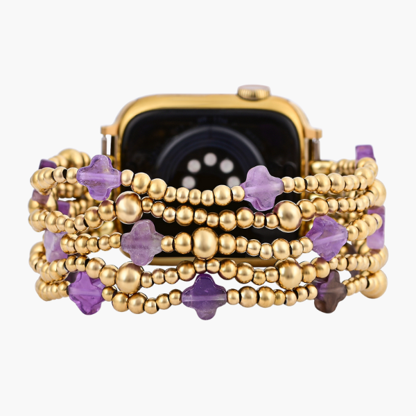 Purple Majesty Cross Stretch Apple Watch Armband