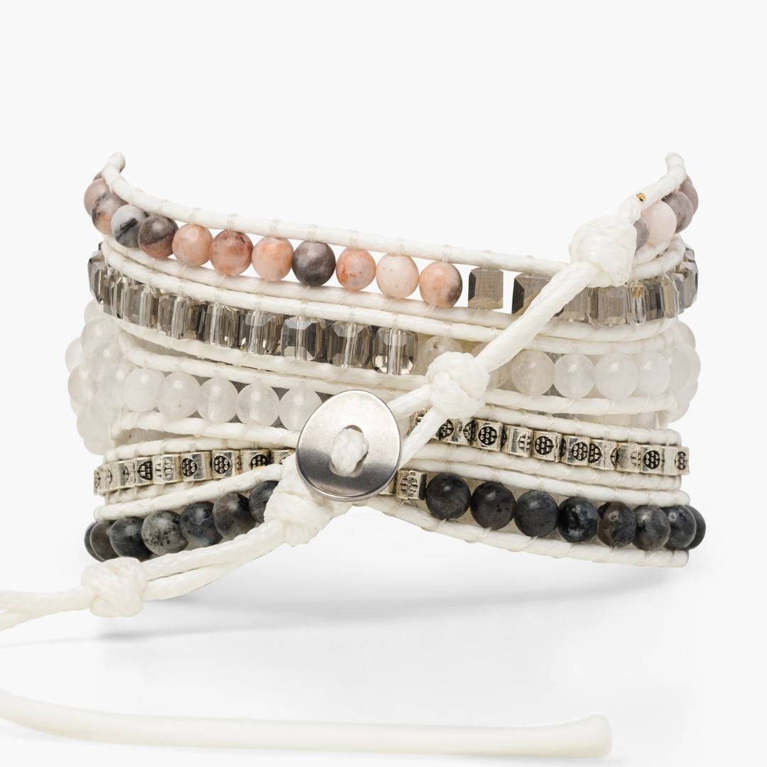 Correa para reloj Samsung Galaxy de Labradorita blanca