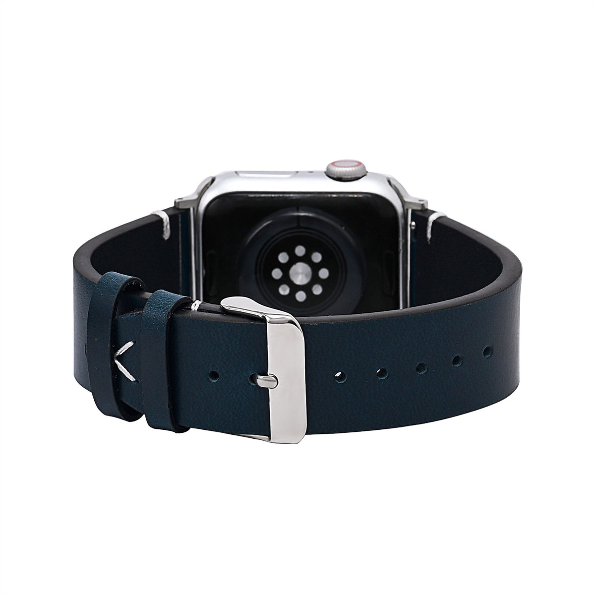Herren Blaues Lederarmband für Apple Watch