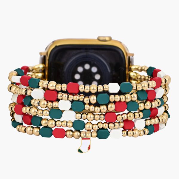 Santa's Joy Festliches Stretch Apple Watch Armband