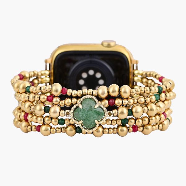 Correa Merry Clover Gold Stretch para Apple Watch