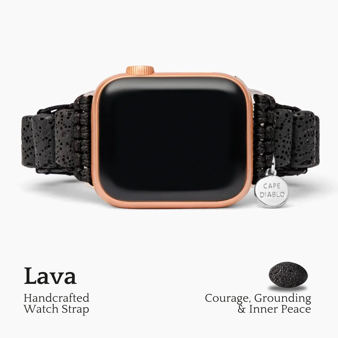 Lava-Stein Apple Watch Armband