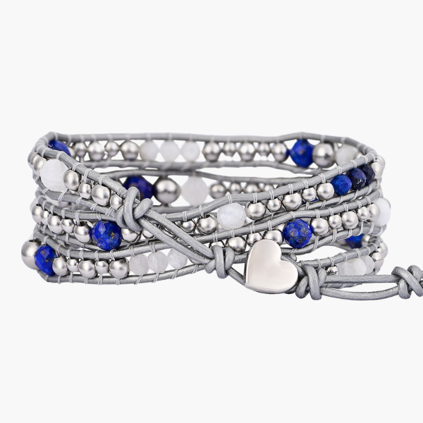 Pulsera envolvente de protección Celestial Lapis