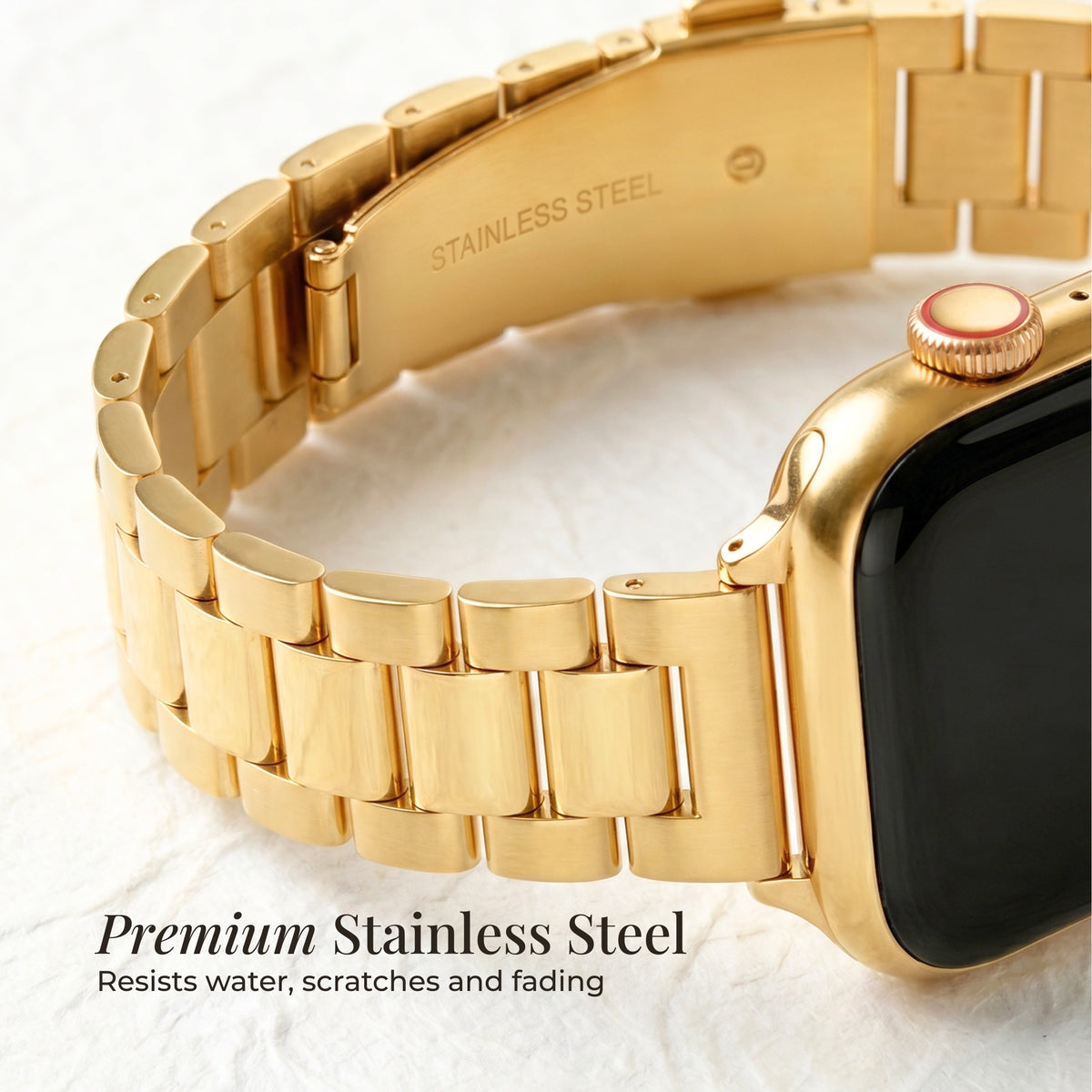 Klassisches Gold Luxus Apple Watch Armband