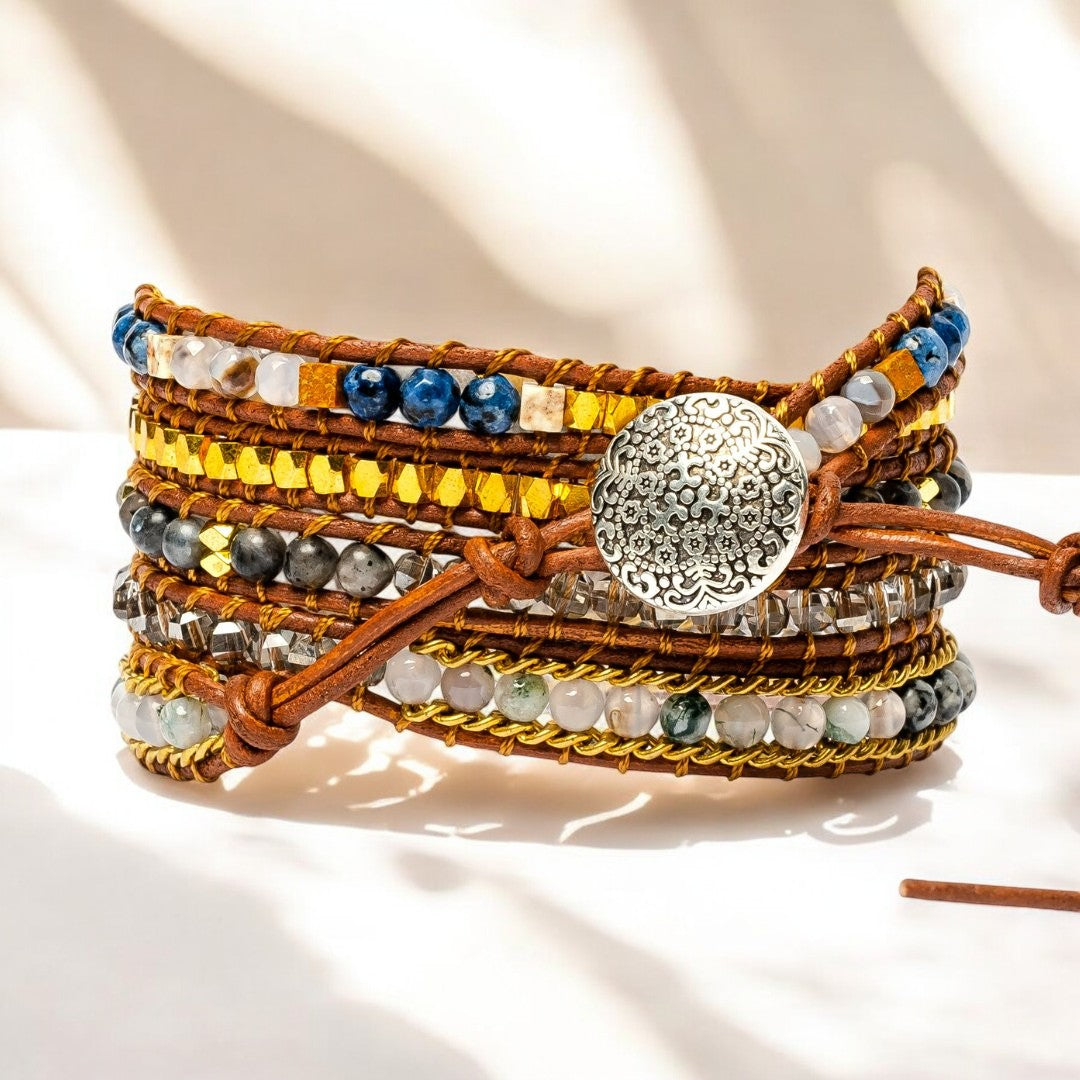 Ethereal Labradorite Wrap Bracelet