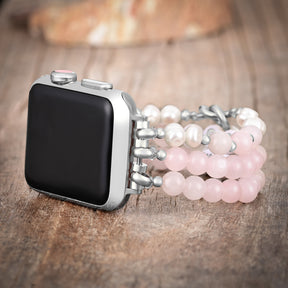 Motherly Love Rose Quartz Stretch Apple Watch Strap