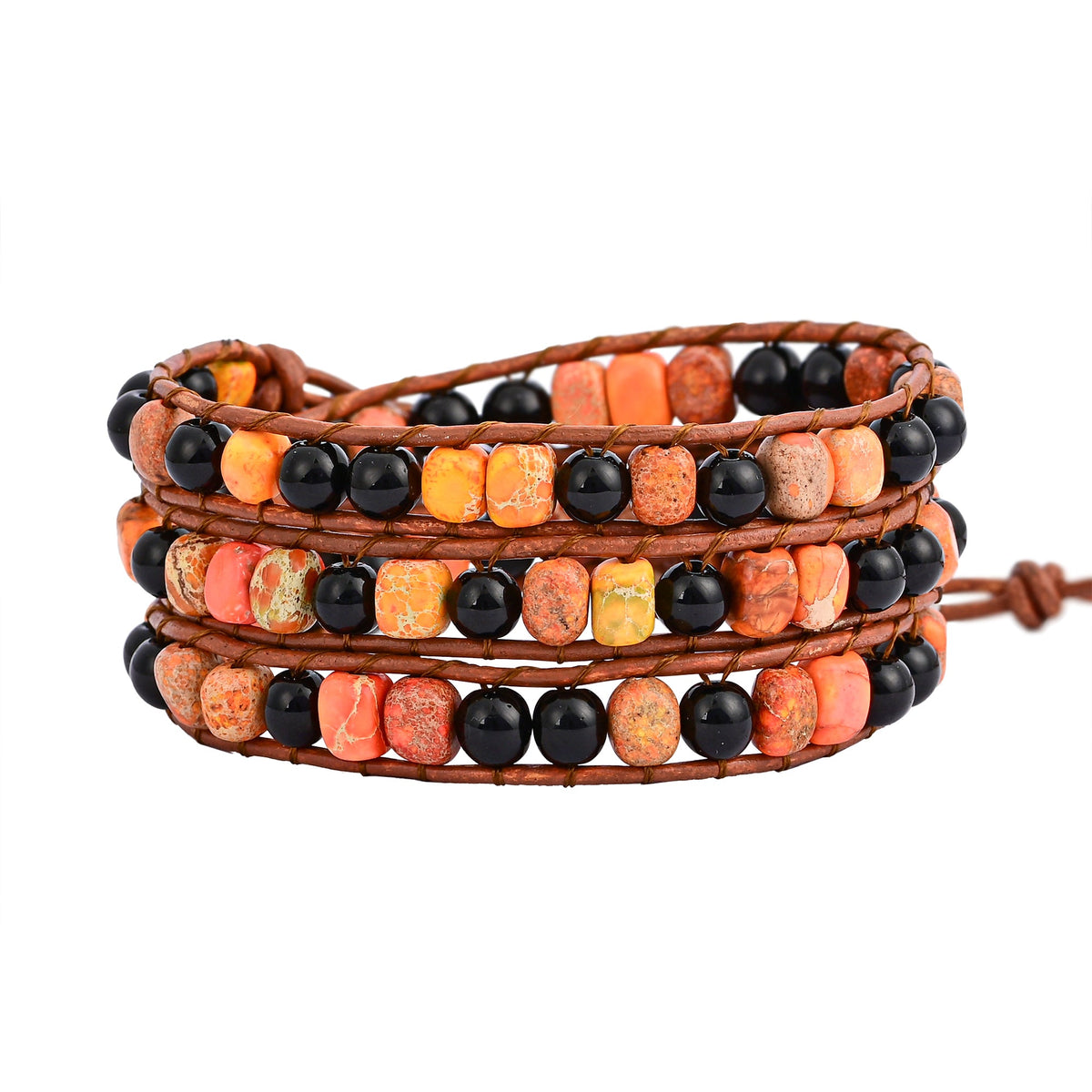Spooky Agate Wrap Bracelet