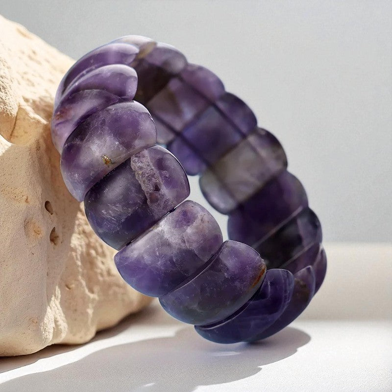 Amethyst Glow Chunky Bracelet
