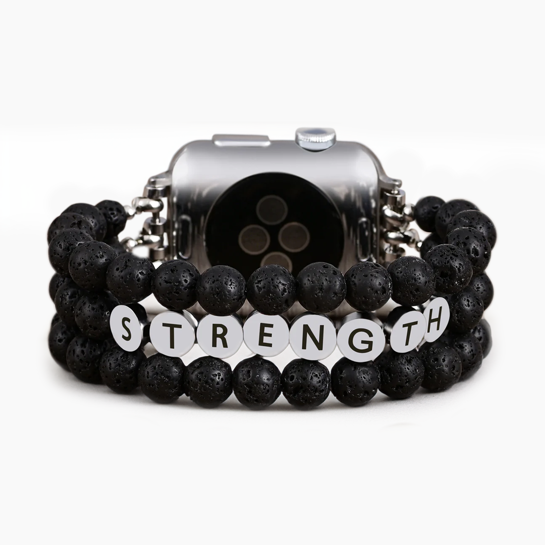 Correa de Apple Watch Inspiración de Fuerza de Piedra de Lava