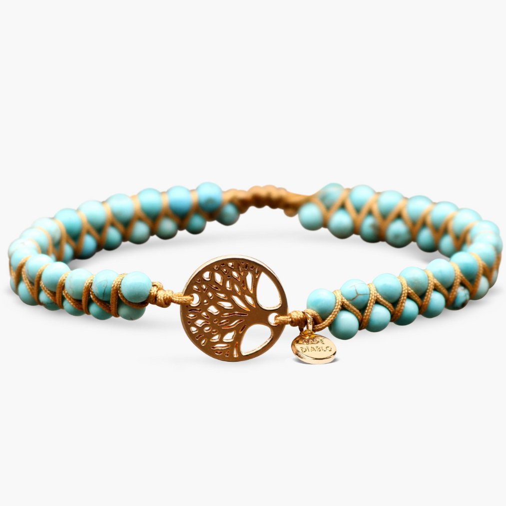 Bracelet Tree of Life Handmade Turquoise Stone main image 1