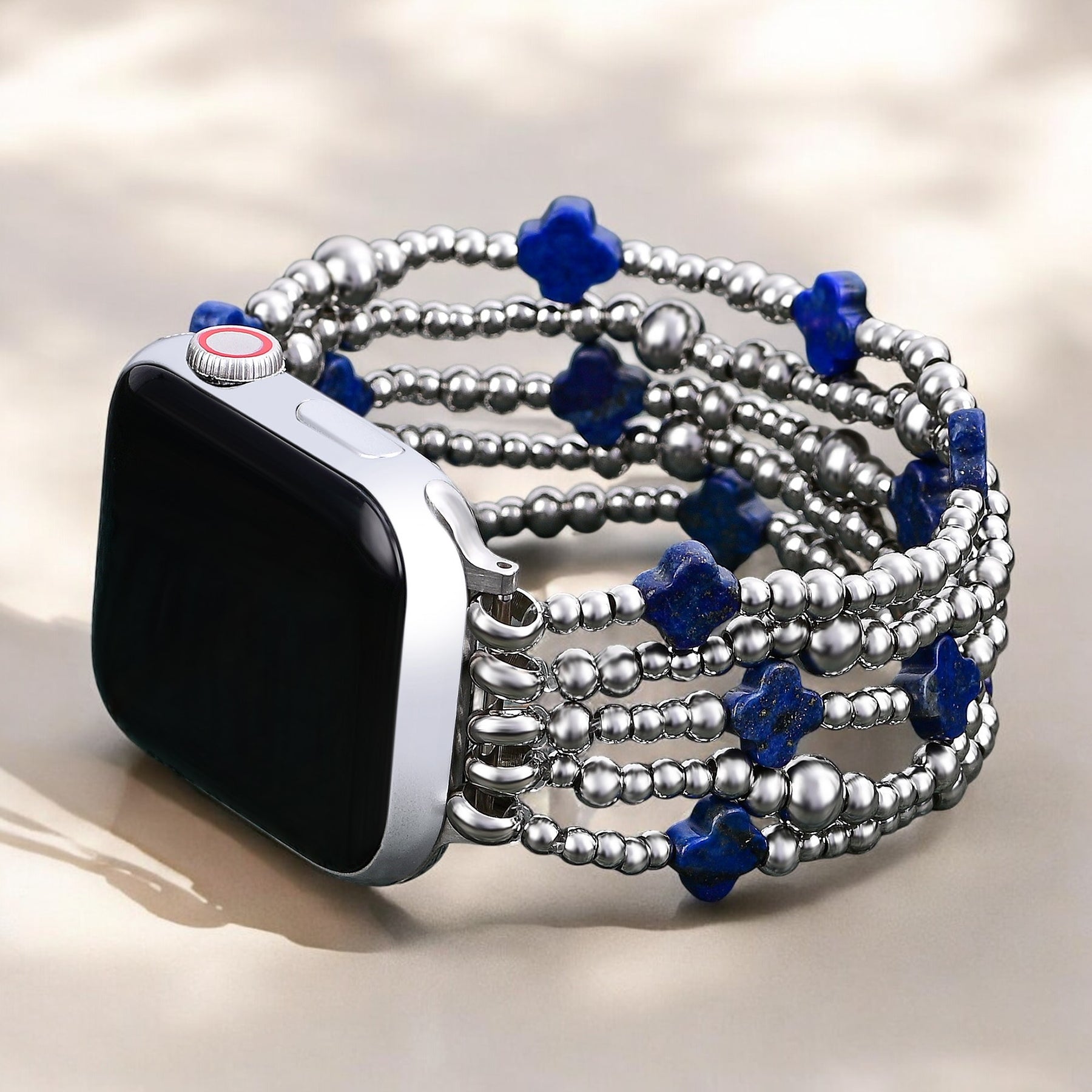 Lapis Divine Cross Stretch Apple Watch Strap