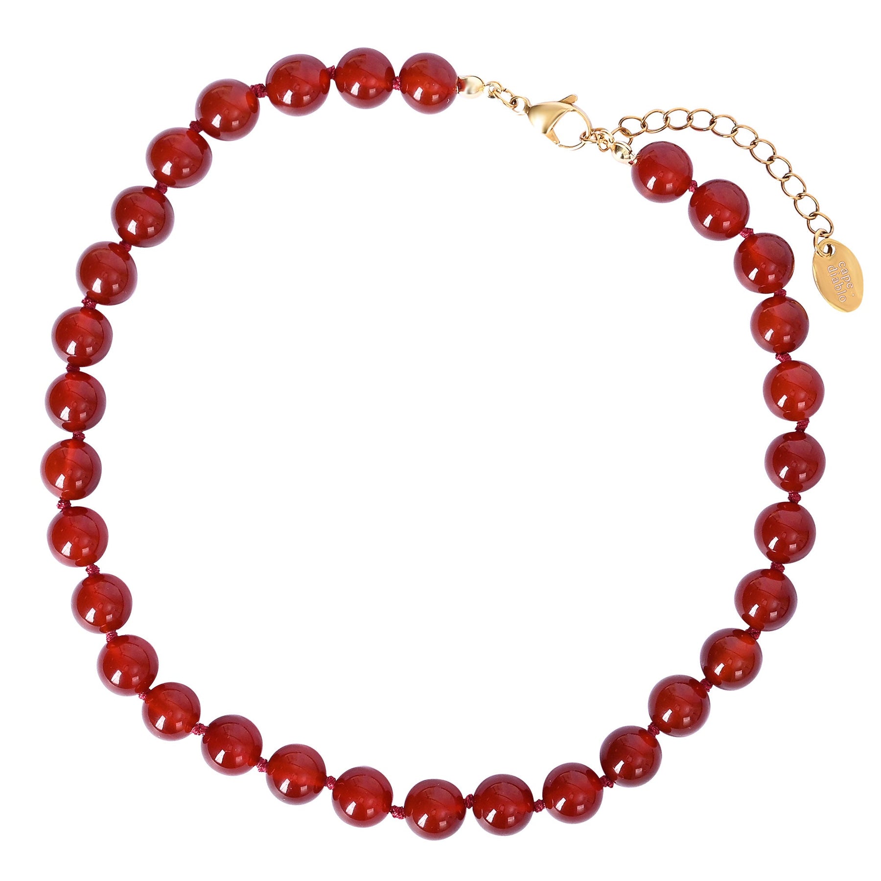 Red Agate Choker Necklace