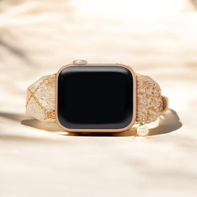 Driftwood Hues Leather Apple Watch Strap