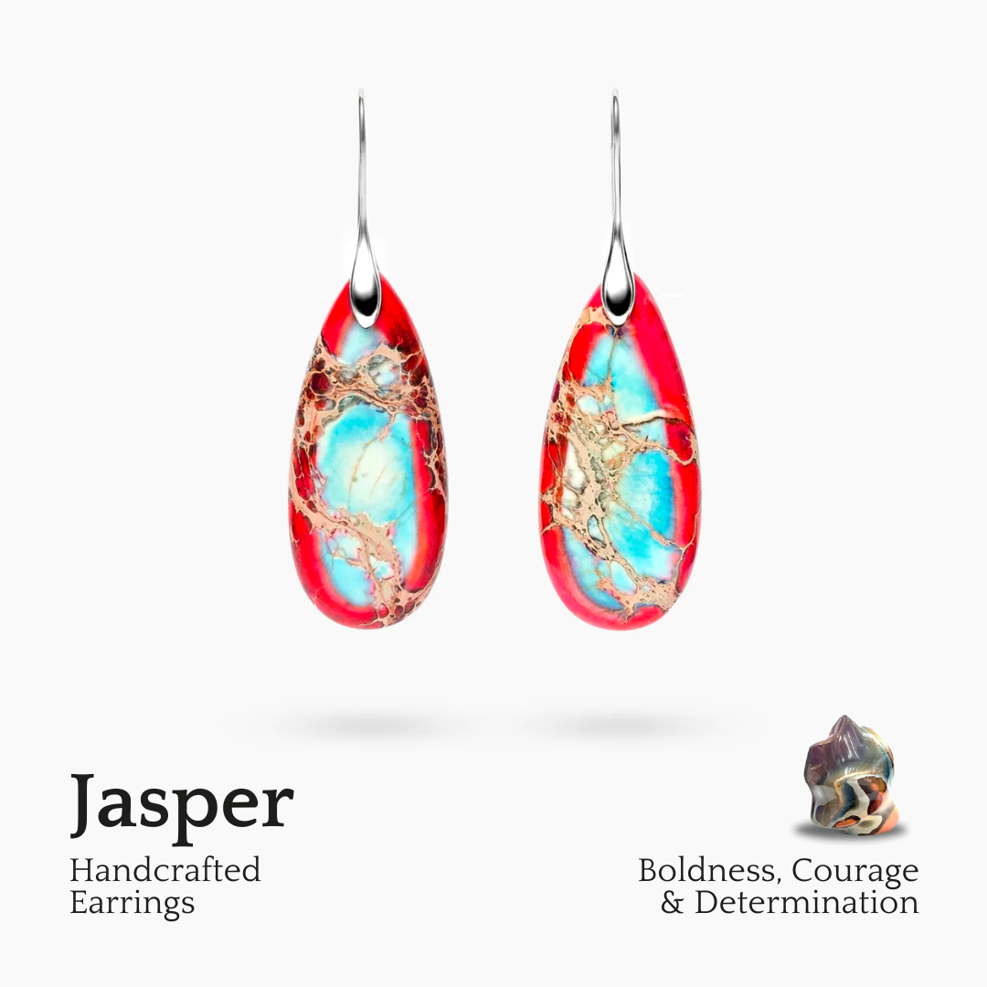 Imperial Jasper Teardrop Earrings
