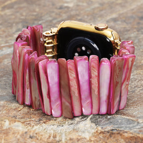 Correa elástica Imperial Orchid Shell para Apple Watch