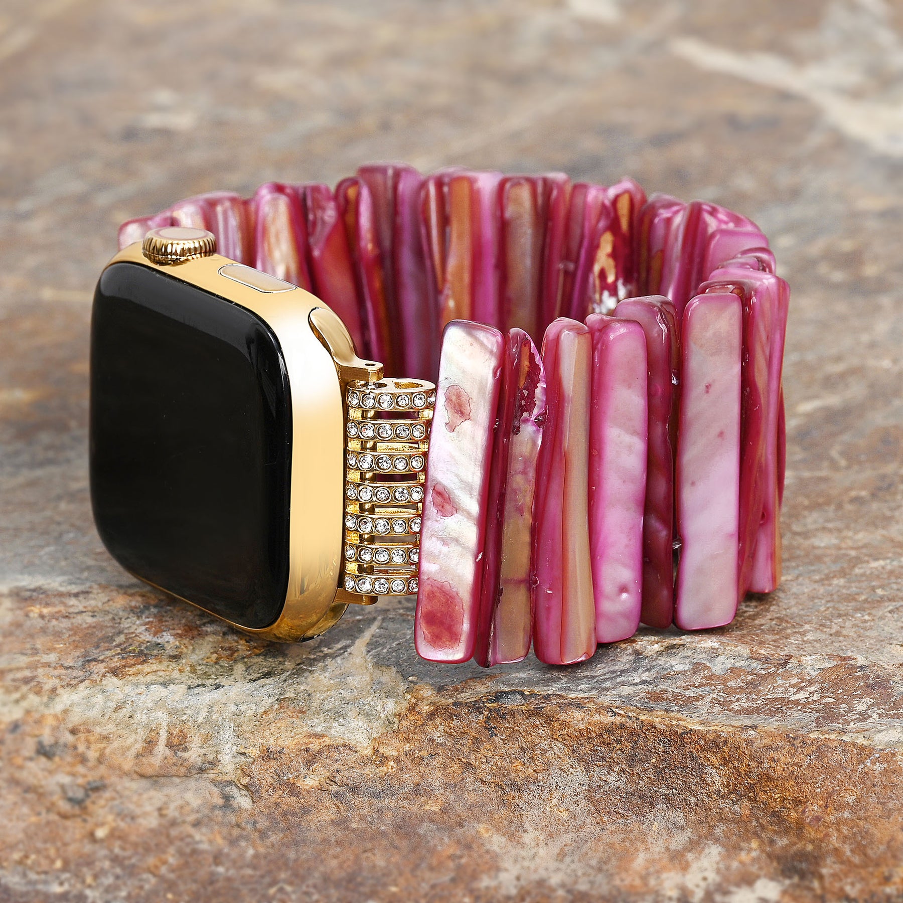 Correa elástica Imperial Orchid Shell para Apple Watch