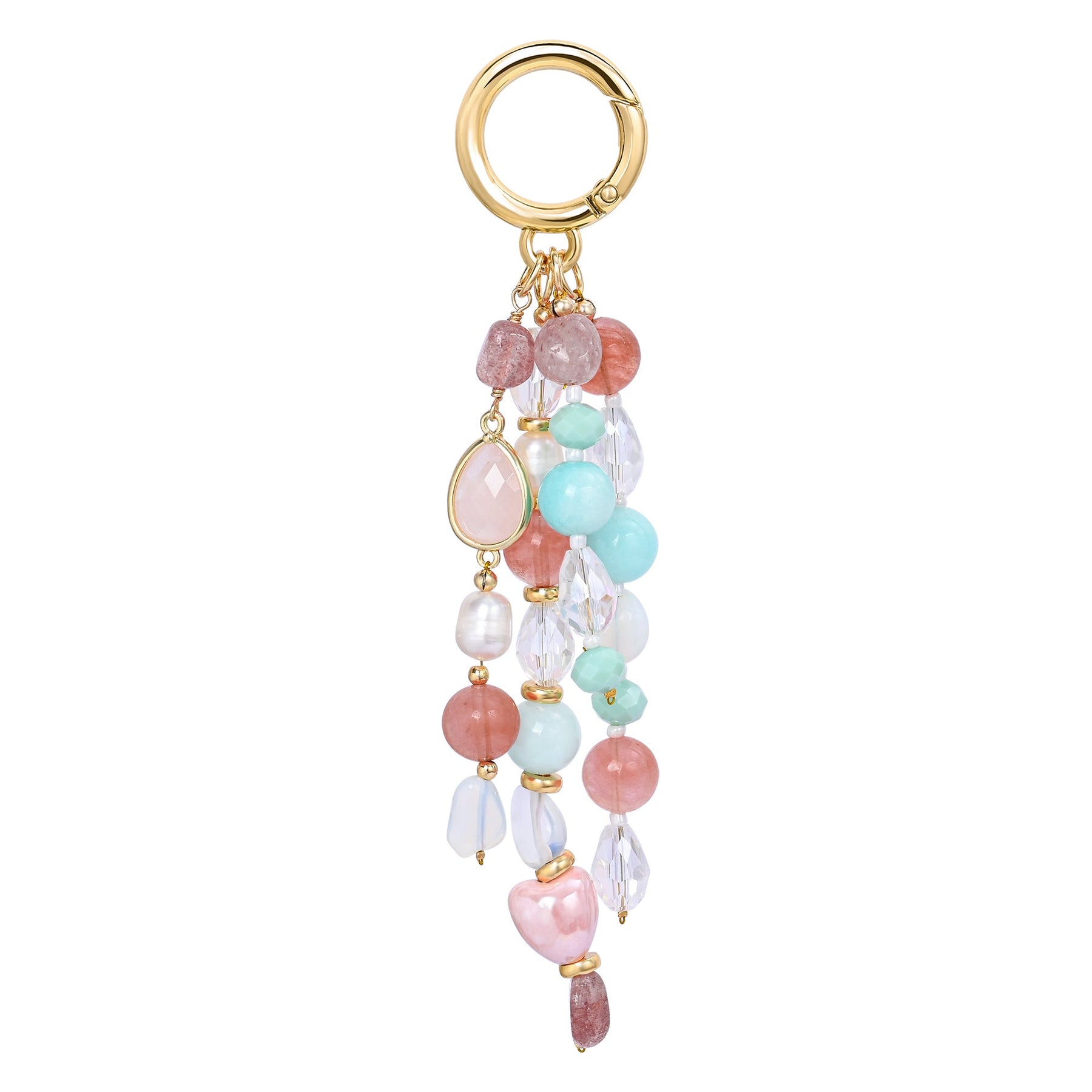 Rose Quartz Harmony Bag Charm