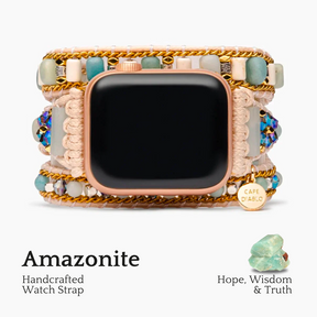 Klares Amazonit-Apple-Uhrenarmband