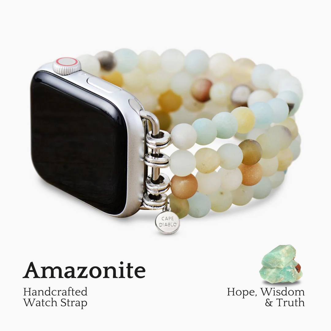 Amazonite Jasper Stretch Apple Watch Strap