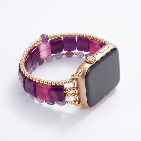 Violet Hour Amethyst Stretch Apple Watch Strap