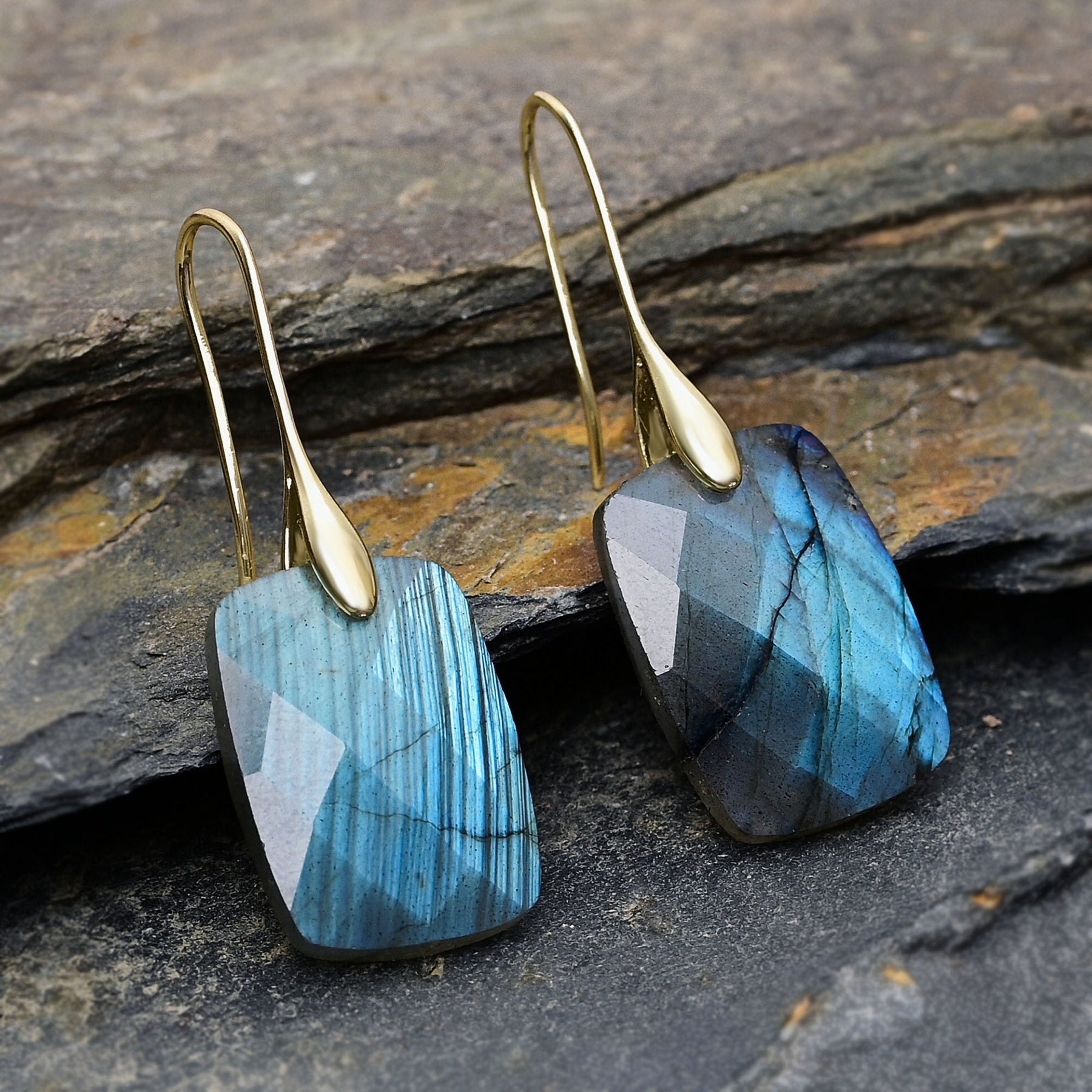 Labradorite Glow Drops Earrings