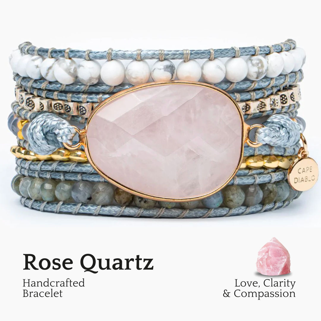 Rose Quartz Loving Wrap Bracelet