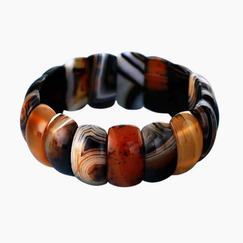 Pulsera gruesa de ónix curativo