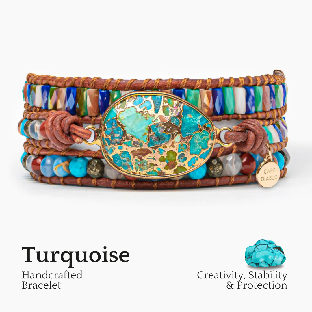 Turquoise Lioness Energy Bracelet
