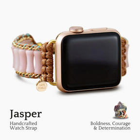 Errötendes Prinzessinnen-Jaspis-Apple-Watch-Armband
