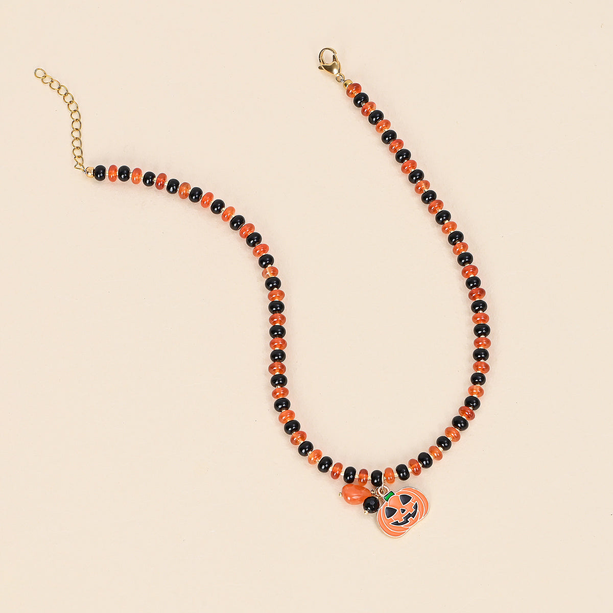 Pumpkin Glow Halloween Necklace