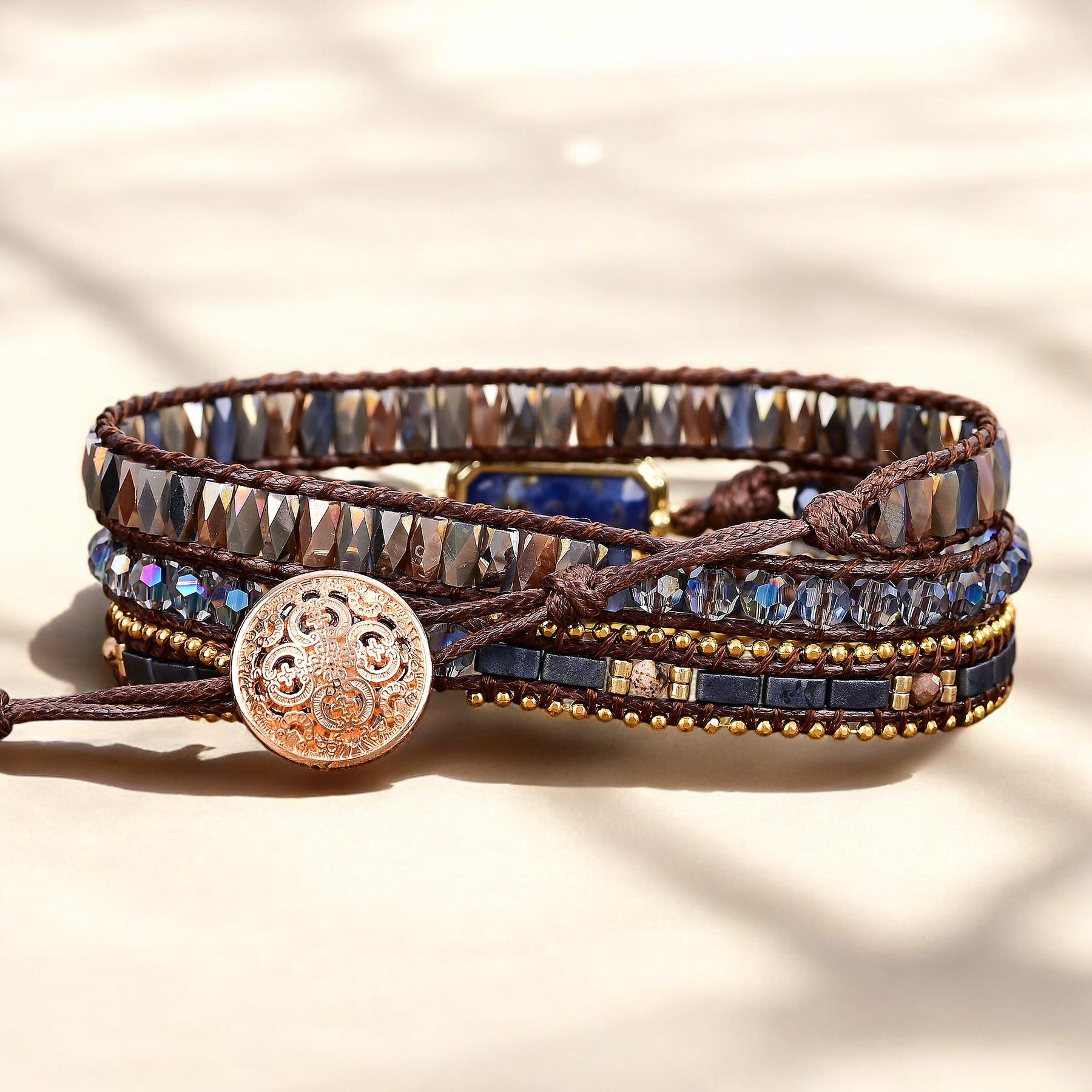 Midnight Royalty Wrap Bracelet