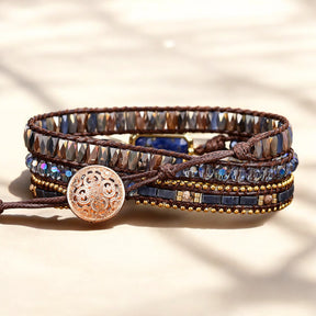 Midnight Royalty Wrap Bracelet