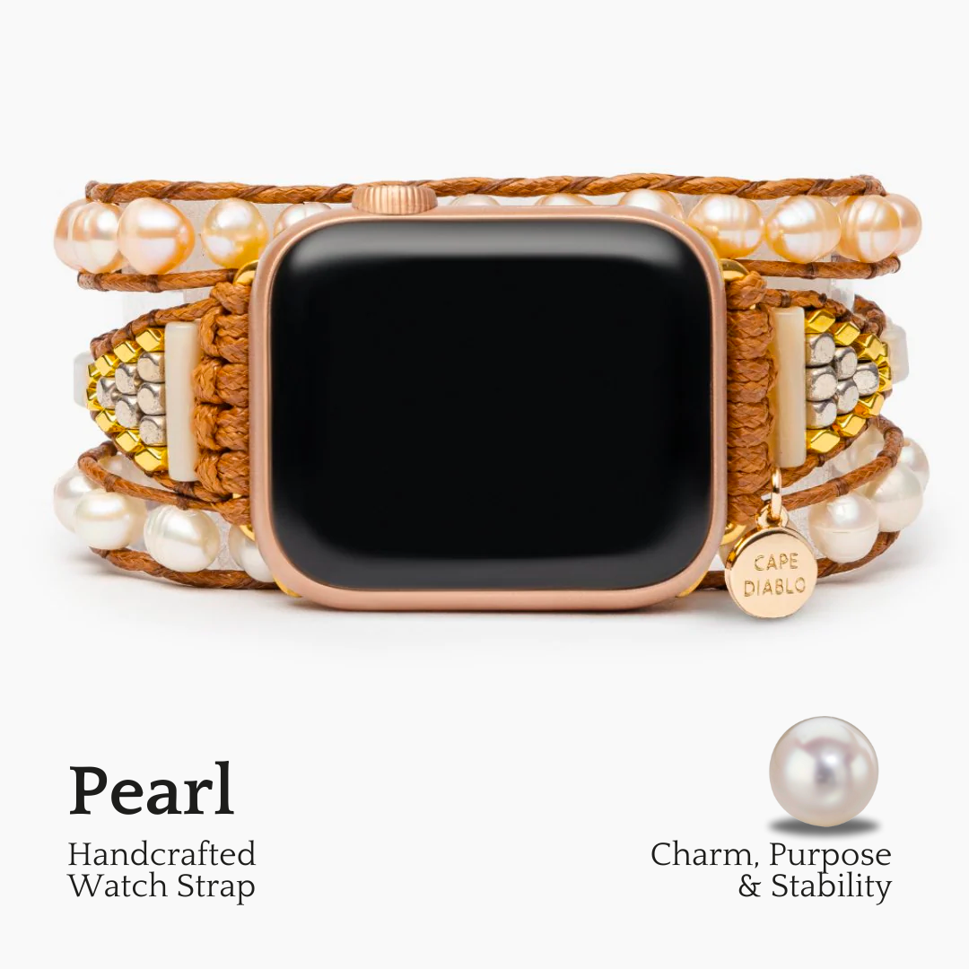 Graceful Freshwater Pearl Apple Watch Strap