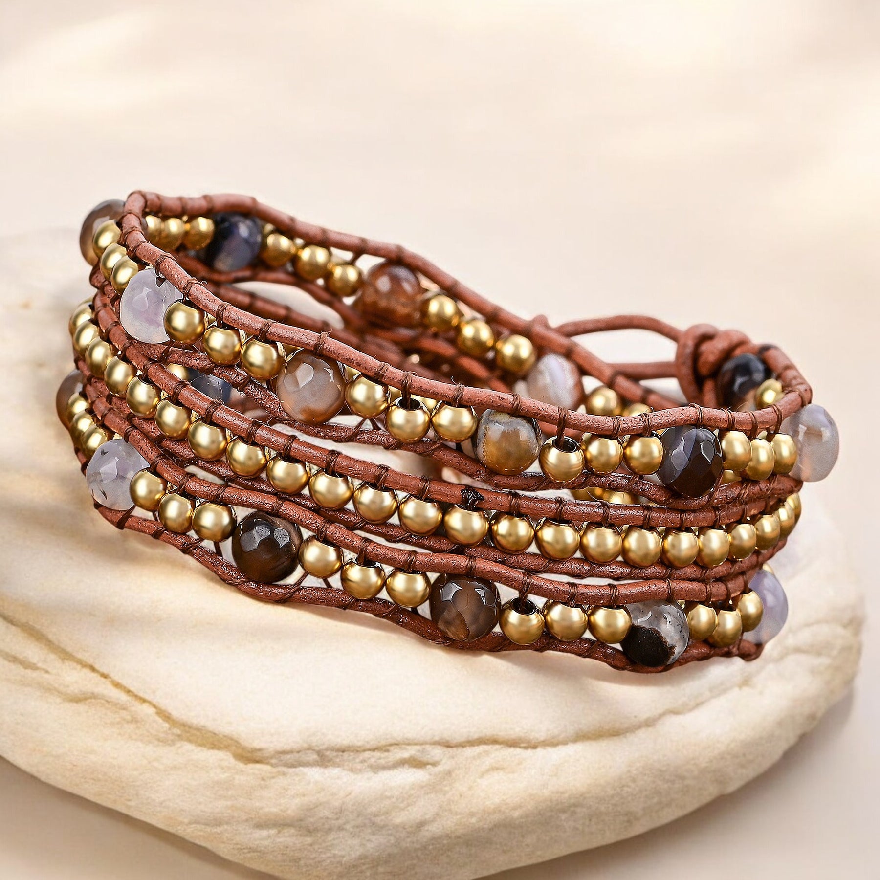 Terra Glow Wrap Bracelet