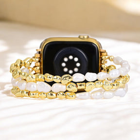 Correa Golden Pearl Stretch para Apple Watch