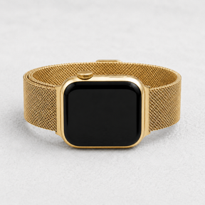 Golden Steel Luxury Stretch Apple Watch Strap