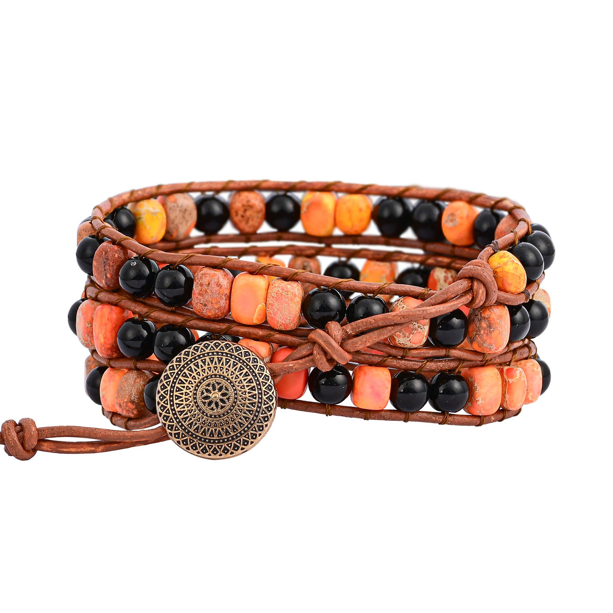 Spooky Agate Wrap Bracelet