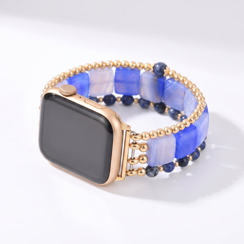 Azure Dream Sodalite Stretch Apple Watch Strap