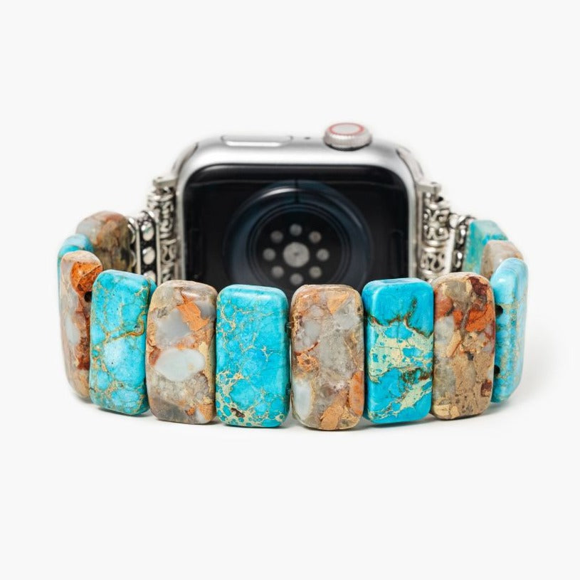 Coastal Türkis Stretch Apple Watch Armband
