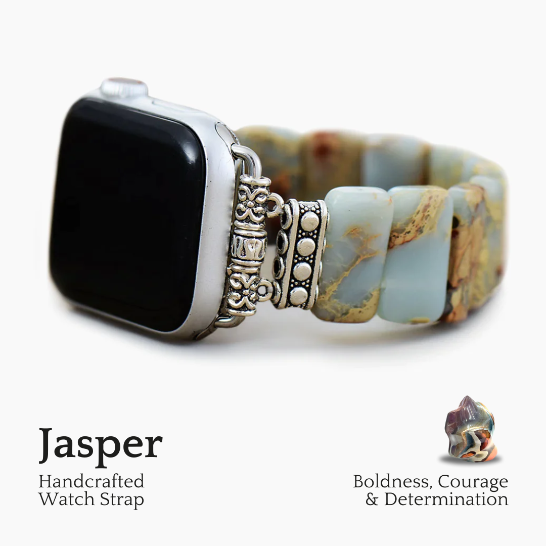 Earth Tibetan Jasper Stretch Apple Watch Strap