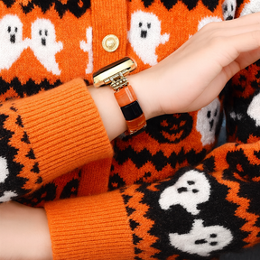 Haunted Stripes Halloween Apple Watch Strap