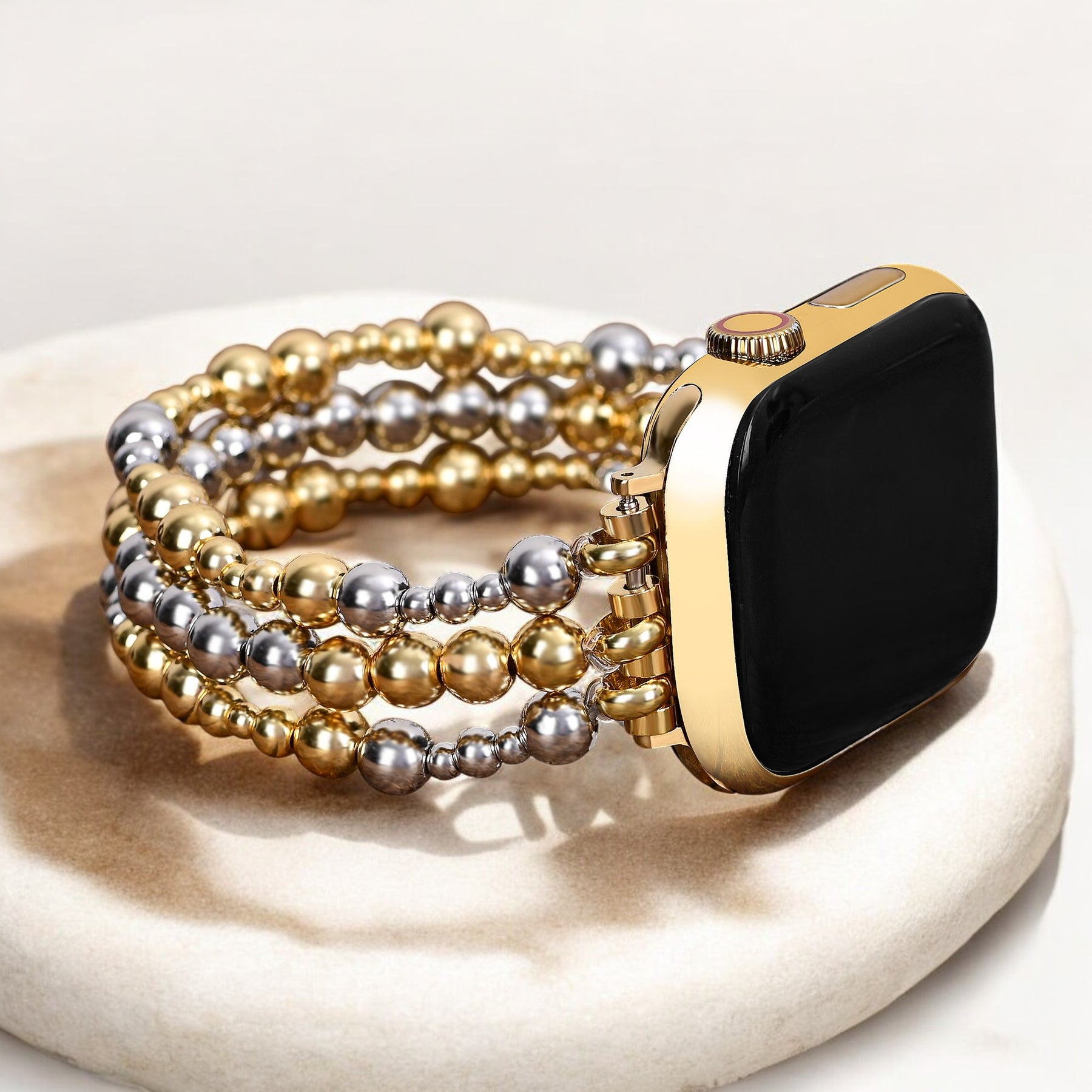 سوار ساعة آبل ستيرلينغ جولد المطاطي