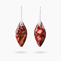 Ruby Earth Jasper Earrings