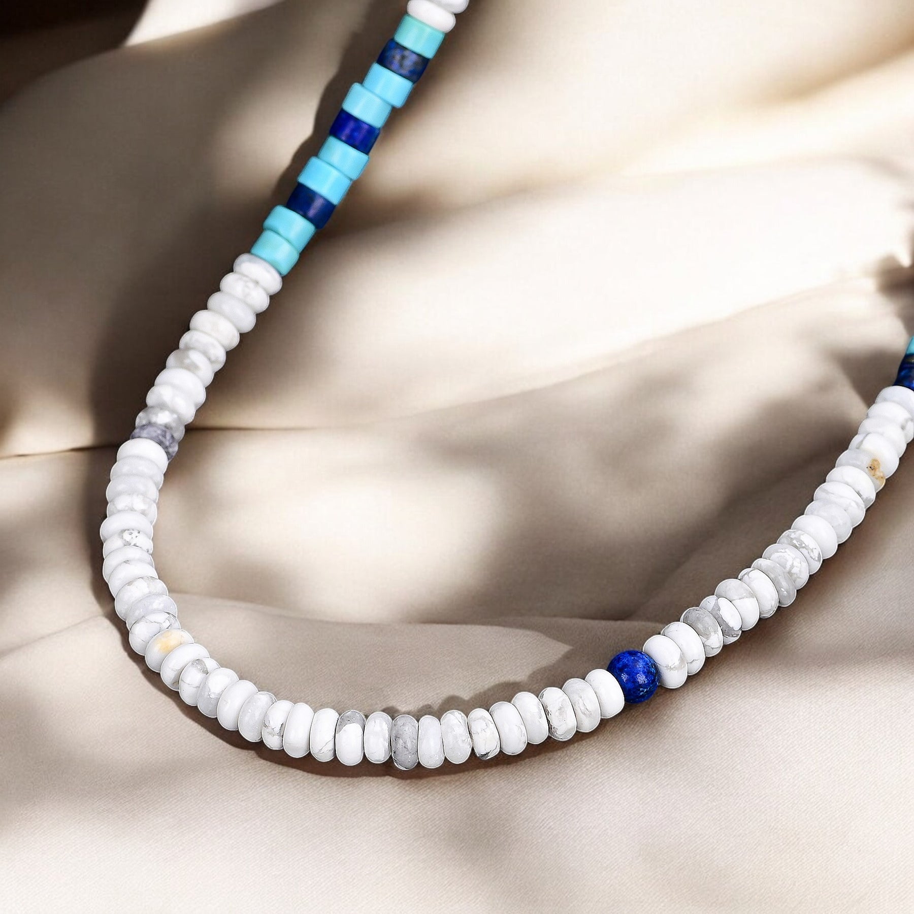 Men's Hematite Ocean Necklace