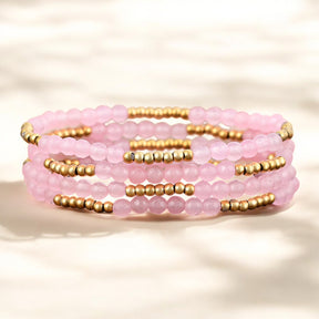 Rose Quartz Radiance Bracelet Set